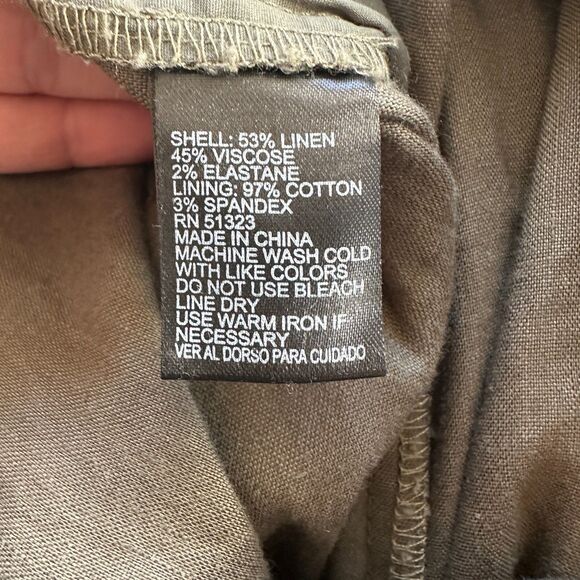 Vince Camuto Olive Green Sleeveless Jumpsuit - Women 4 - Picture 5 of 5